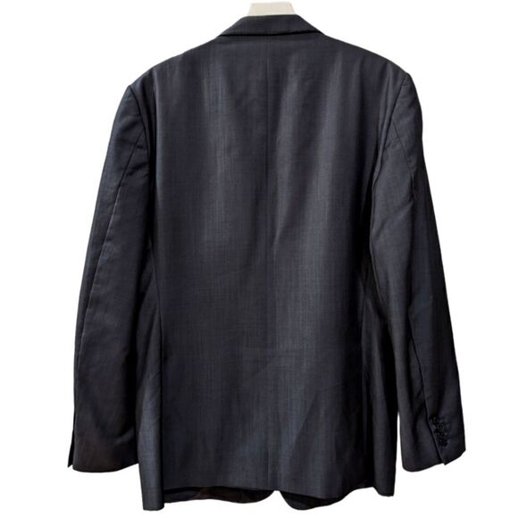 Zegna Mens Wool & Mohair Two Button Shiny Navy Blue Blazer 28QCG4 Size EU 54R - Picture 2 of 10